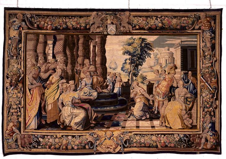tenture de l'Histoire de Diane (tenture II) : l'Assemblée des dieux