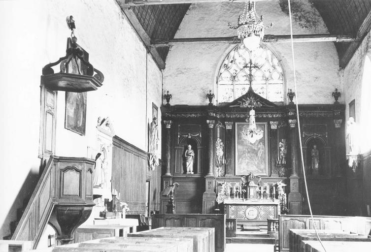 choeur et chaire à prêcher - © Ministère de la Culture (France), Médiathèque du patrimoine et de la photographie (objets mobiliers), tous droits réservés