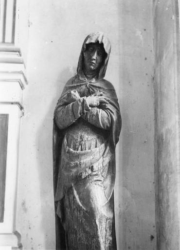 2 statues : Vierge, saint Jean