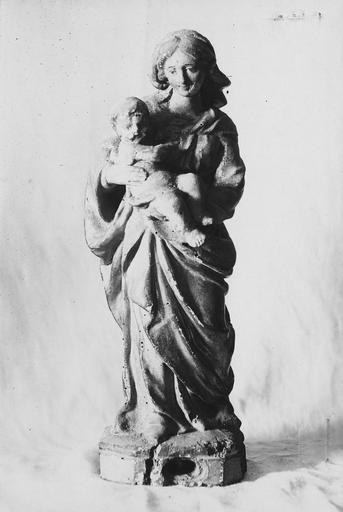 statue-reliquaire (statuette) : Vierge à l'Enfant