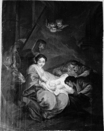 tableau : Adoration des bergers - © Ministère de la Culture (France), Médiathèque du patrimoine et de la photographie (objets mobiliers), tous droits réservés