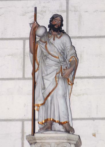 statue : Saint Jacques, terre cuite, 17e siècle - © Ministère de la Culture (France), Médiathèque du patrimoine et de la photographie, diffusion RMN-GP