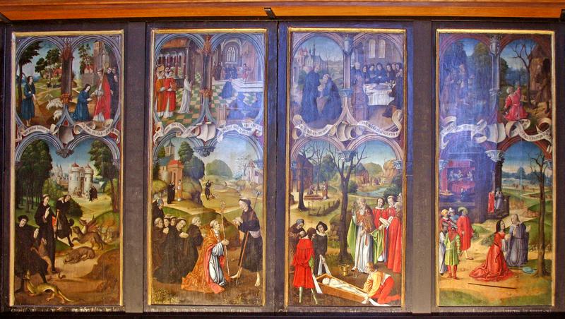 tableaux (4) : scènes de la vie de saint Viatre et scènes de la vie du Christ