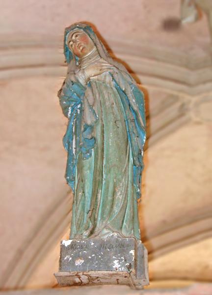 2 statues : Vierge, saint Jean