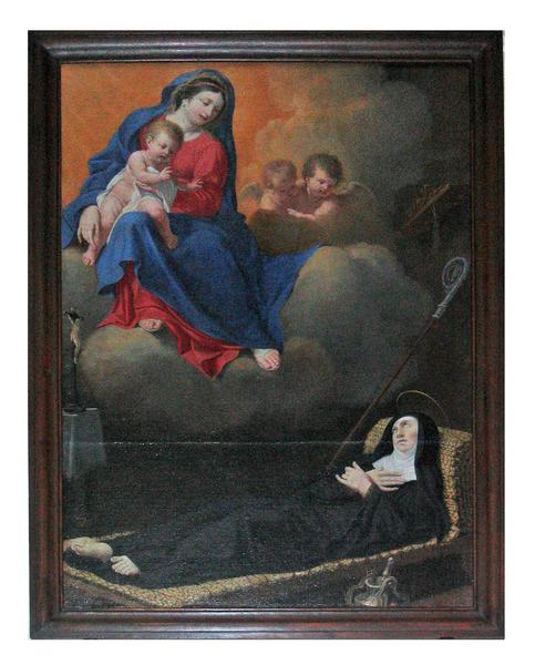 tableau : apparition de la Vierge à une abbesse sur son lit de mort (l') - © Ministère de la Culture (France), Médiathèque du patrimoine et de la photographie, diffusion RMN-GP