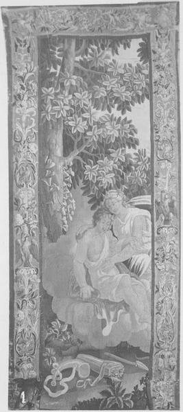 pièce murale : Diane et Endymion, vue générale