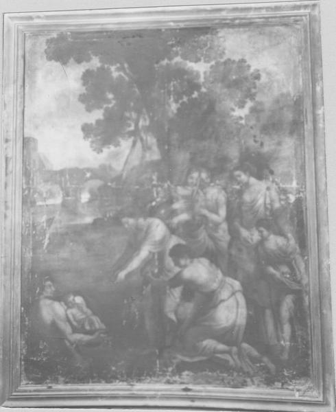 tableau : Moïse sauvé des eaux, vue générale