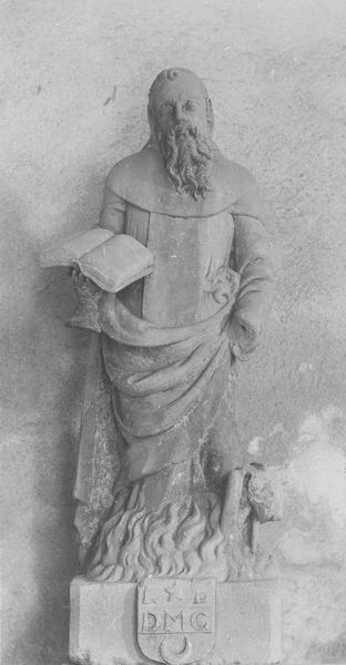 statue : saint Antoine, vue générale - © Ministère de la Culture (France), Médiathèque du patrimoine et de la photographie (objets mobiliers), tous droits réservés