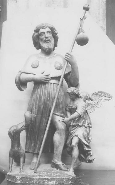 statue : saint Roch, vue générale