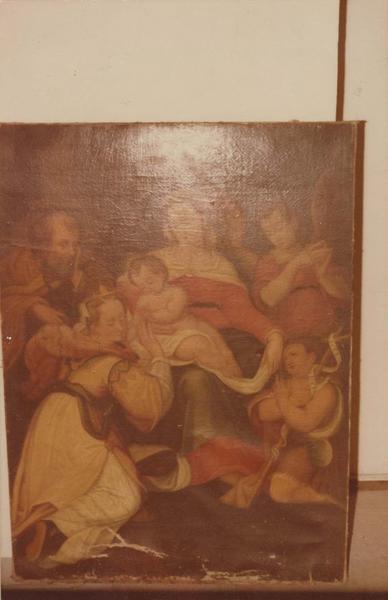 tableau : le Mariage mystique de sainte Catherine d'Alexandrie, vue générale