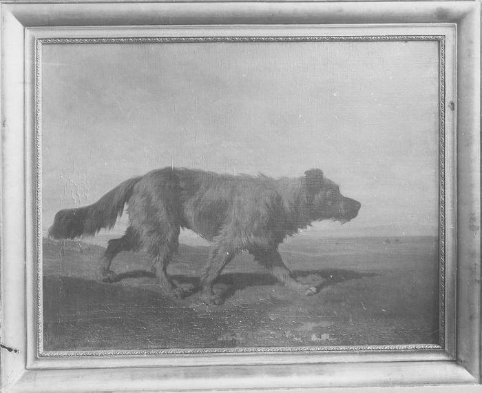 tableau : chien de chasse, vue générale - © Ministère de la Culture (France), Médiathèque du patrimoine et de la photographie (objets mobiliers), tous droits réservés