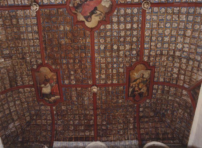 plafond de la chapelle, vue générale