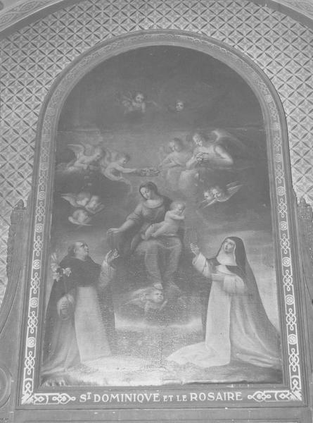 tableau : saint Dominique et le Rosaire, vue générale