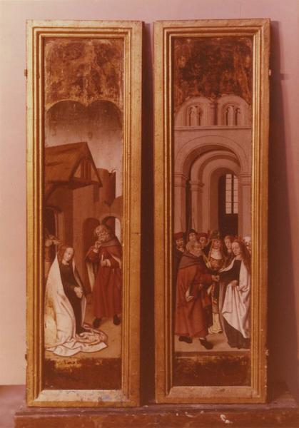 triptyque : le Mariage de la Vierge, la Nativité (volets), vue générale