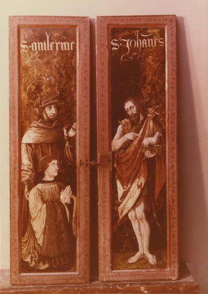 triptyque : saint Guillaume et un donateur, saint Jean (volets), vue générale