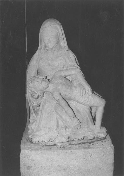 groupe sculpté : Vierge de Pitié, vue générale