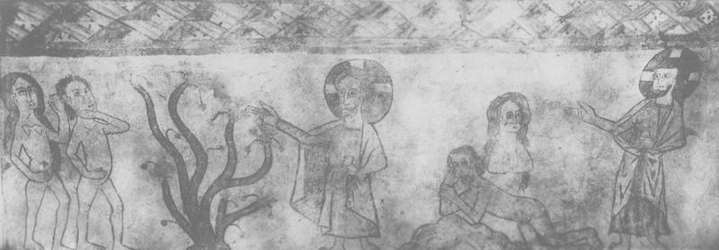peintures monumentales : scènes de l'Ancien et du Nouveau Testaments, détail
