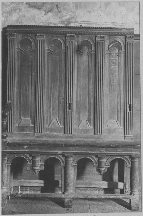 banc de célébrant (banc d'officiant) - © Ministère de la Culture (France), Médiathèque du patrimoine et de la photographie, diffusion RMN-GP