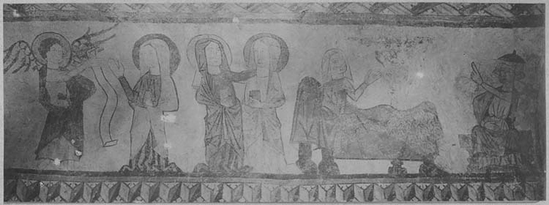 peintures monumentales : Scènes de l'Ancien et du Nouveau Testaments, détail