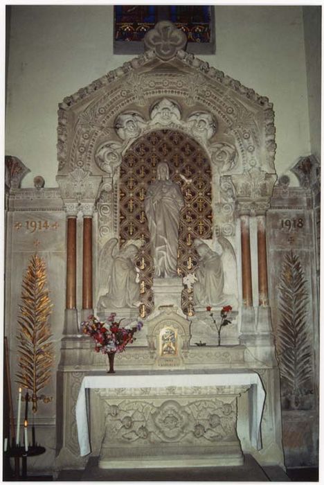 autel du Sacré-Coeur, tabernacle, retable et statue : Sacré-Coeur