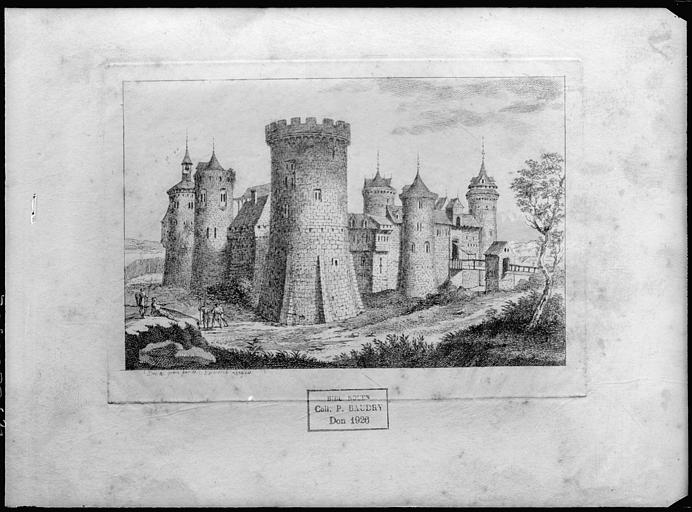 Gravure Château de Philippe Auguste