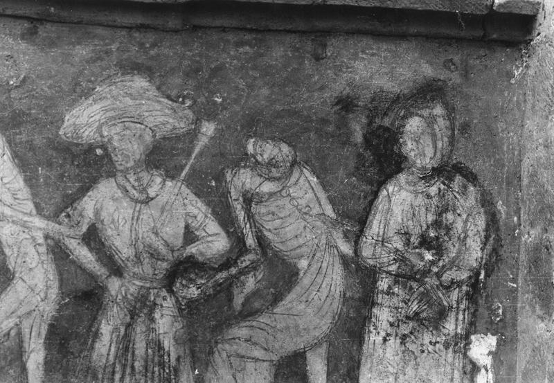 peinture murales de l'abbatiale : la Danse macabre