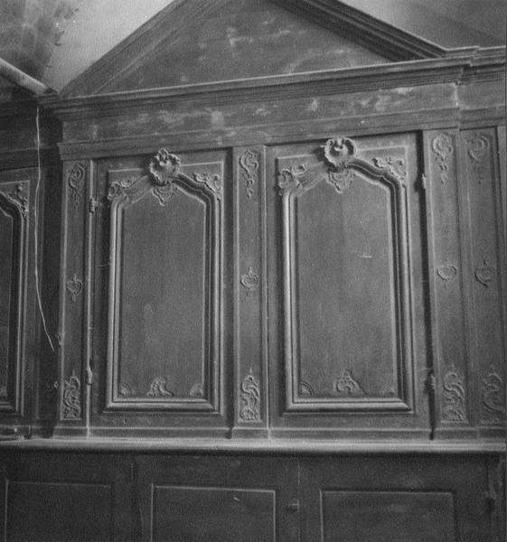 armoire de sacristie, détail