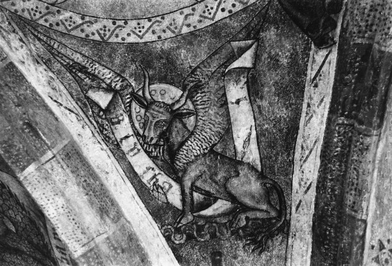 peinture murale : taureau de saint Luc