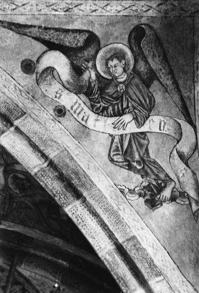 peinture murale : ange de saint Matthieu