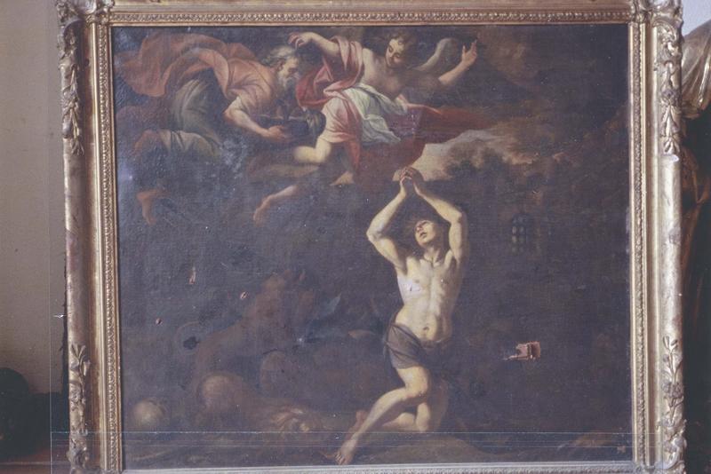 tableau : Daniel dans la fosse aux lions, cadre