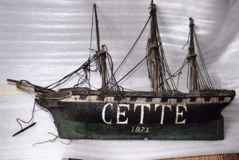 maquette de bateau (ex-voto) : Cette, vue générale