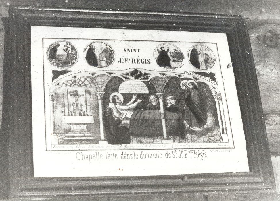 estampe et son cadre : Chapelle faite dans le Domicile de Saint Jean-François Régis - © Ministère de la Culture (France), Médiathèque du patrimoine et de la photographie, diffusion RMN-GP
