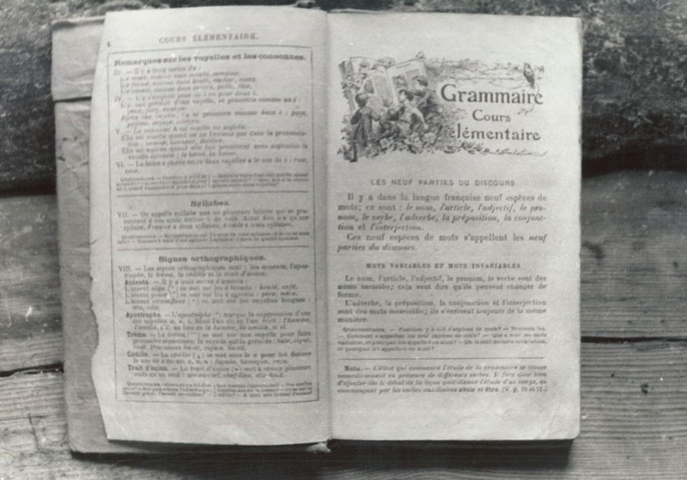 livre : Grammaire, cours élémentaire - © Ministère de la Culture (France), Médiathèque du patrimoine et de la photographie, diffusion RMN-GP