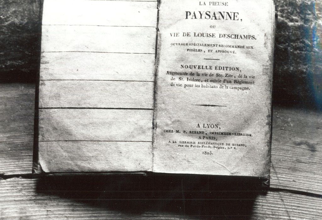 livre : La Pieuse paysanne ou vie de Louise Deschamps - © Ministère de la Culture (France), Médiathèque du patrimoine et de la photographie, diffusion RMN-GP