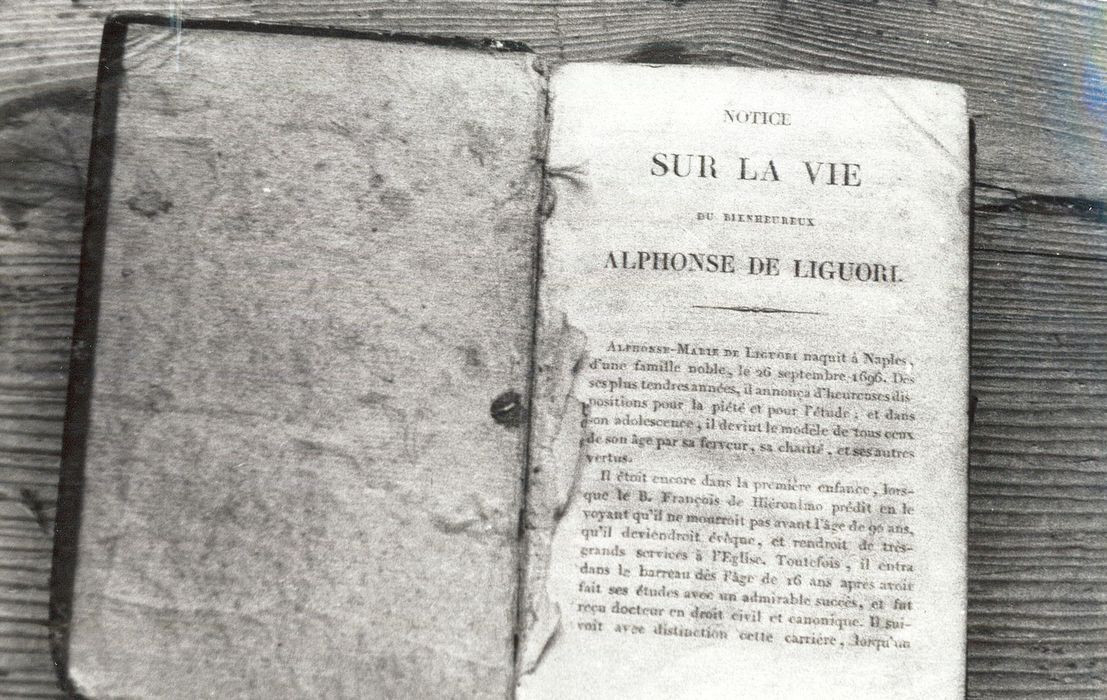 livre : Notice sur la vie du bienheureux Alphonse de Liguori - © Ministère de la Culture (France), Médiathèque du patrimoine et de la photographie, diffusion RMN-GP