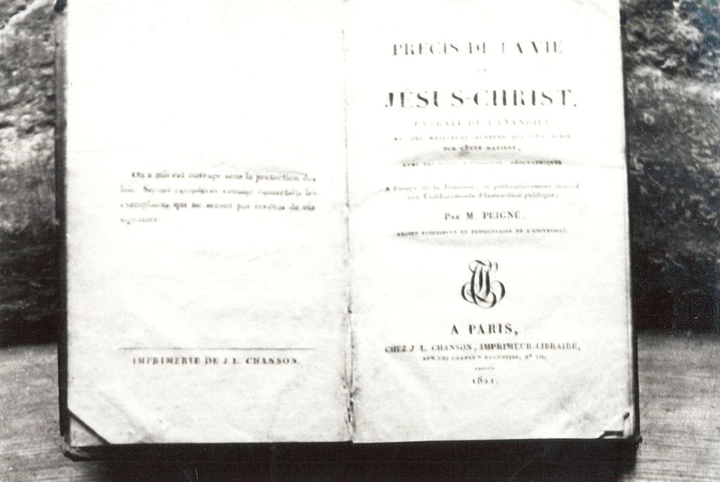 livre : Précis de la vie de Jésus Christ - © Ministère de la Culture (France), Médiathèque du patrimoine et de la photographie, diffusion RMN-GP