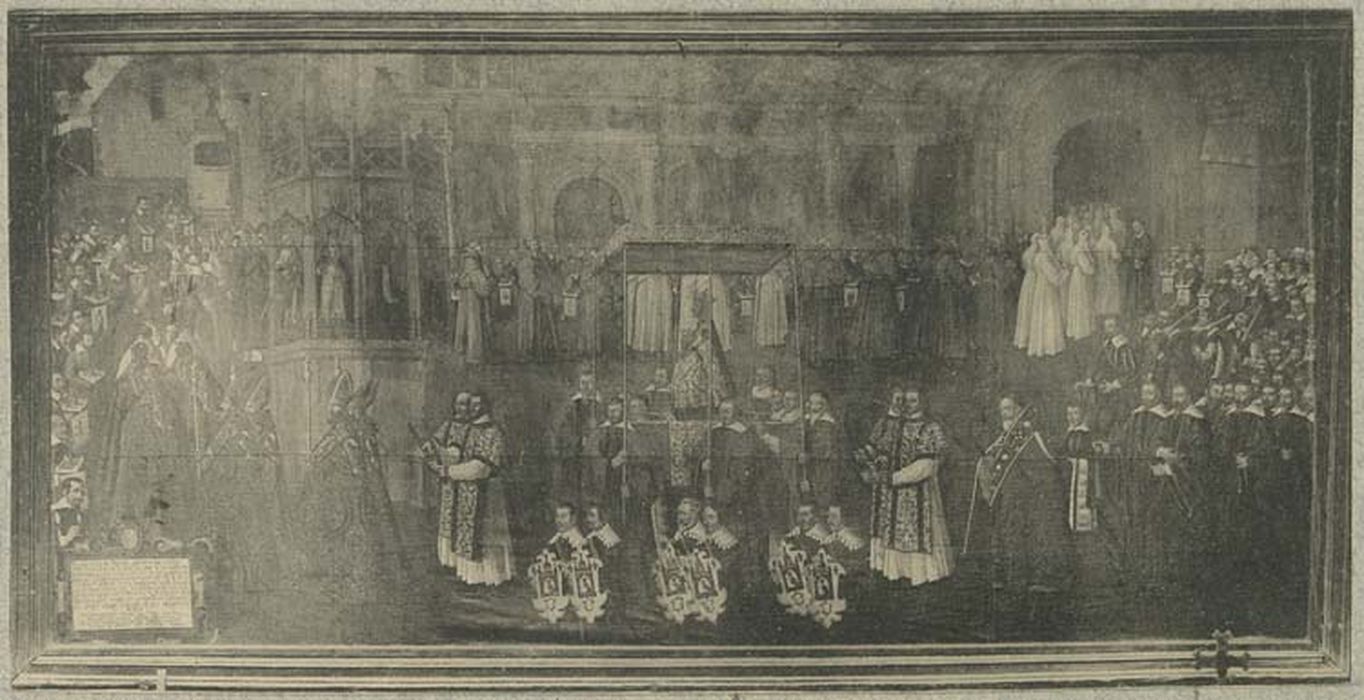 tableau : procession à l'occasion de la peste de 1630 (la)