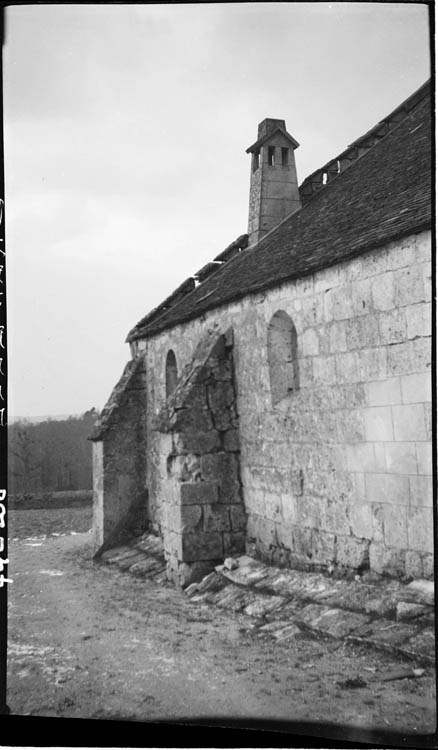 Façade latérale ; arc-boutant dégradé