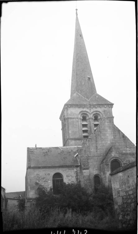 Clocher, transept et chevet