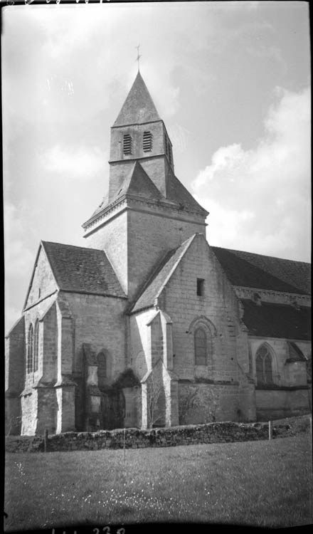 Clocher, transept et chevet