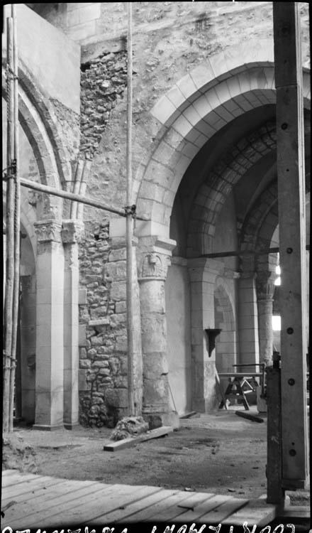 Croisée du transept ; échafaudage