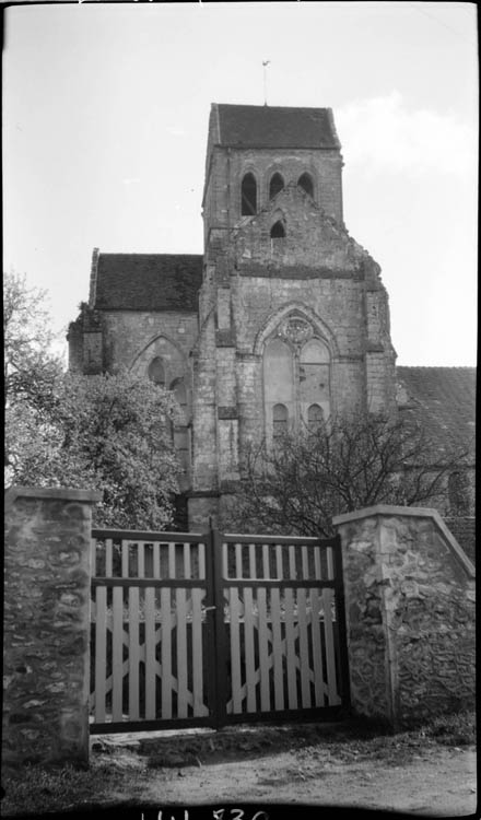 Vue d'ensemble, côté chevet