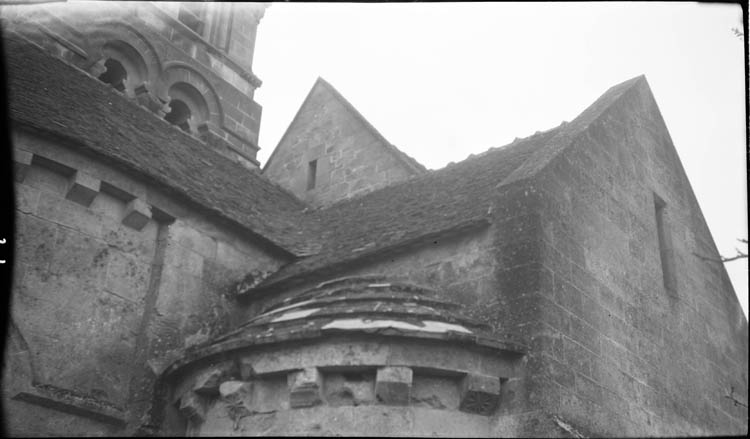 Toitures du transept et du choeur