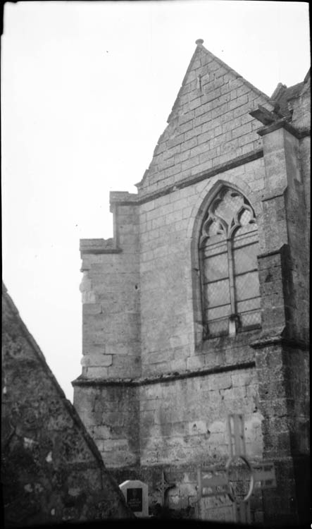 Mur pignon de la façade latérale