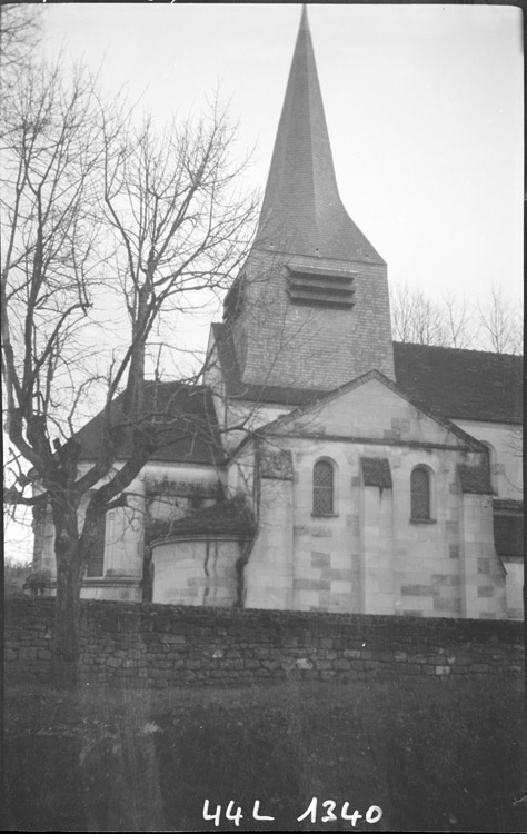 Clocher, transept et chevet