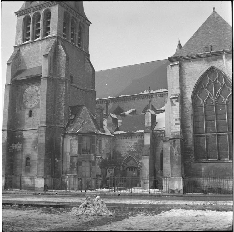 Facade latérale : clocher