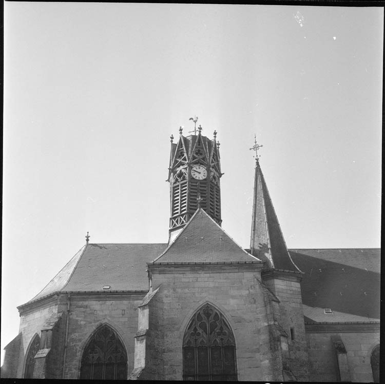 Tourelle, transept et clocher