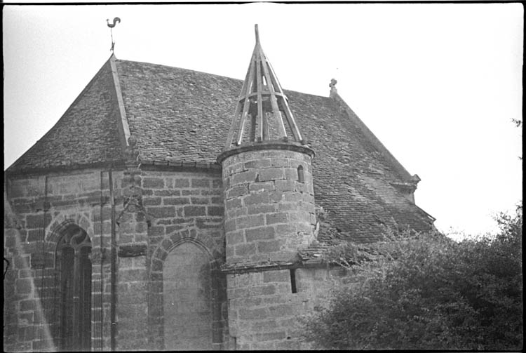 Façade latérale : tourelle