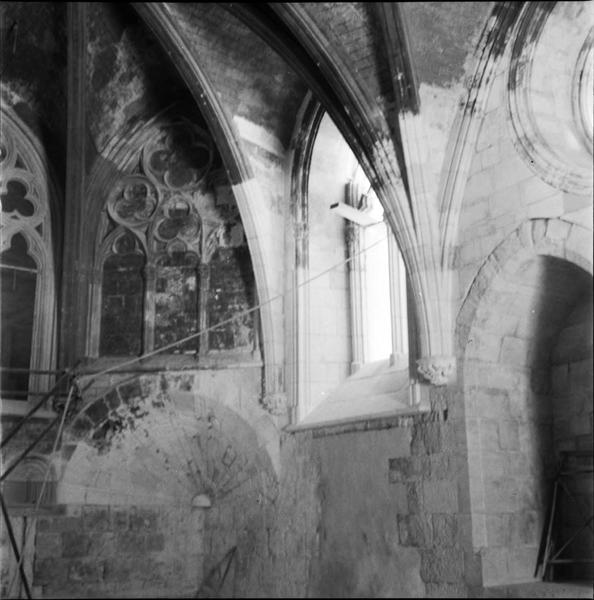 Chapelle basse, intérieur : détail de l'abside