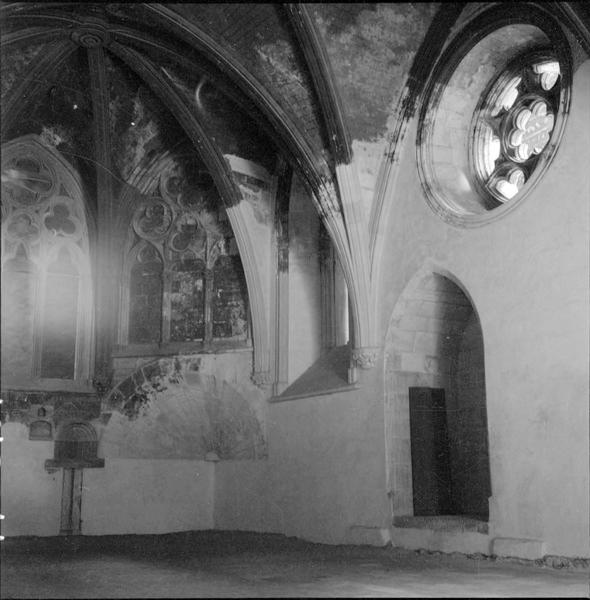 Chapelle basse : retombée des voûtes